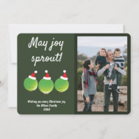Funny Brussels Sprouts Photo Christmas