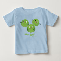 Funny Brussels sprouts vegetables cartoon