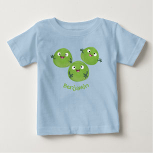 Funny Brussels sprouts vegetables cartoon Baby T-Shirt