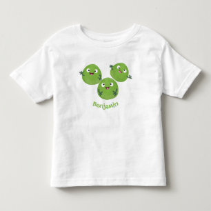 Funny Brussels sprouts vegetables cartoon Toddler T-Shirt