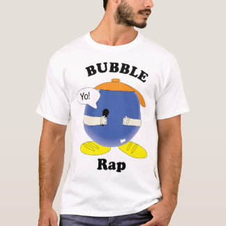 Funny Bubble Rap Cartoon Character Pun Kawaii T-Shirt
