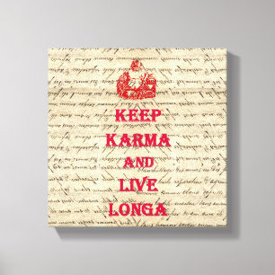 Funny Buddha saying Canvas Print