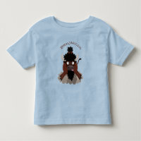 Funny buffalo bison cartoon illustration