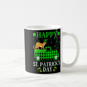 Funny Buffalo Plaid Green Truck Cougar St Patrick Coffee Mug