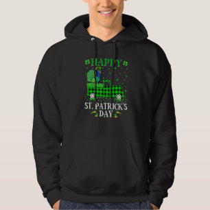 Funny Buffalo Plaid Green Truck Peacock Bird St Pa Hoodie