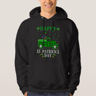 Funny Buffalo Plaid Green Truck Swallow Bird St Pa Hoodie