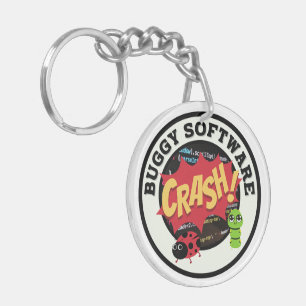 Funny Buggy Software Key Ring