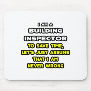 Funny Building Inspector T-Shirts and Gifts Mouse Mat