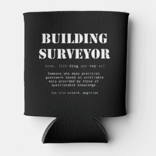 Funny Building Surveyor Dictionary Gift Can Cooler