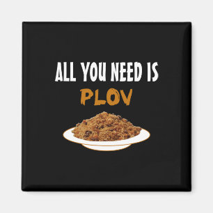 Funny Bukharian Uzbek Food - Plov Lover Bbq Tee Gi Magnet