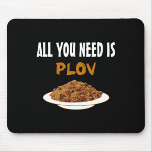 Funny Bukharian Uzbek Food - Plov Lover Bbq Tee Gi Mouse Mat