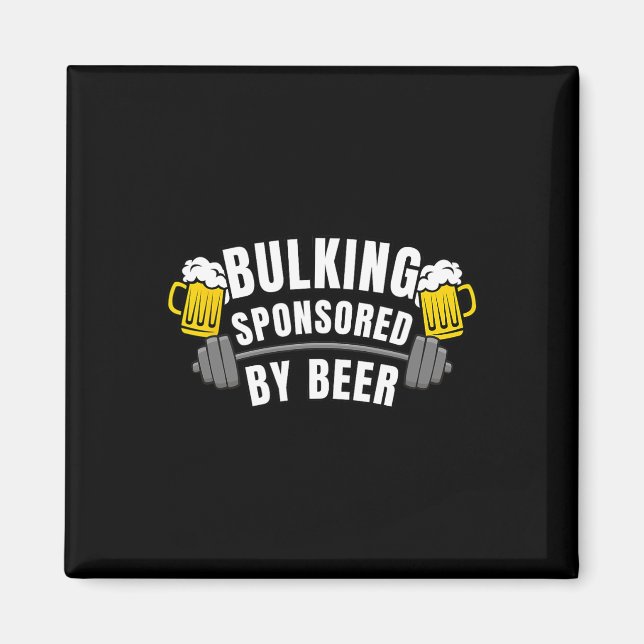 Funny Bulking Sponsored  Magnet (Front)