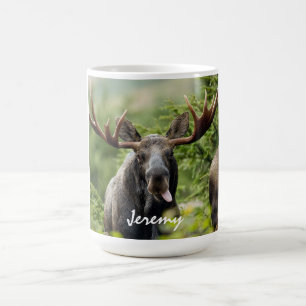 Funny Bull Moose Tongue   Coffee Mug