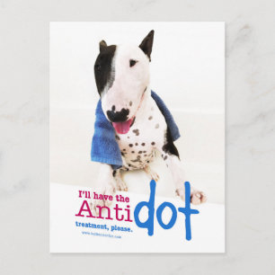 Funny Bull Terrier Photo Greeting Card