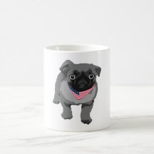 Funny Bulldog American Flag