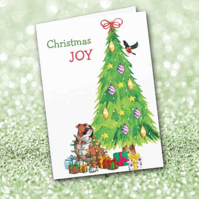 Funny Bulldog and Holiday Tree Christmas (Creator Uploaded)