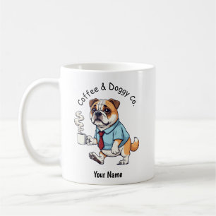 Funny Bulldog Business Suit Coffee Mug