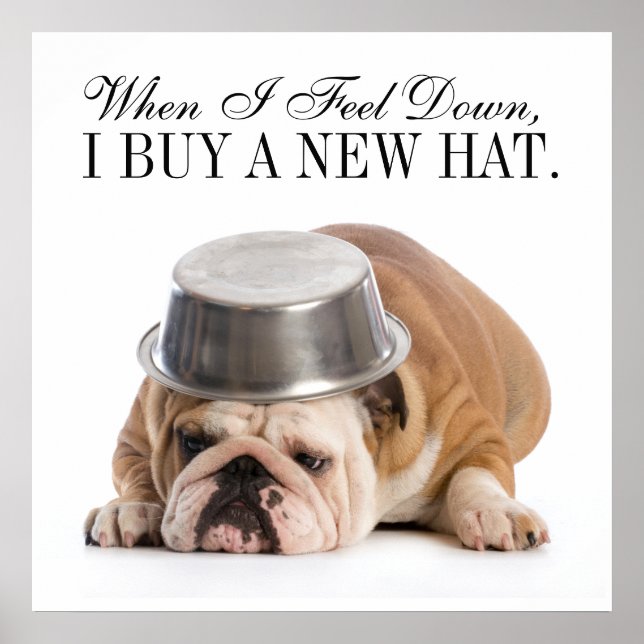 Funny Bulldog Fashion - Poster - srf (Front)