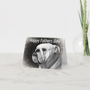 Funny Bulldog Fathers Day Cards