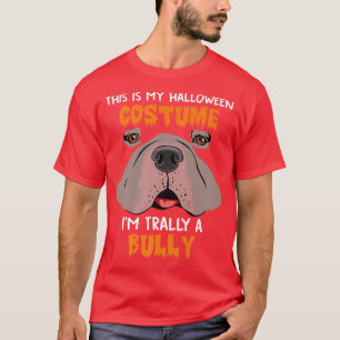Funny Bulldog Halloween Costume American Bull Dog  T-Shirt