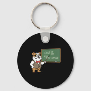 Funny Bulldog Is Teaching Key Ring