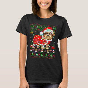 Funny Bulldog Lover Xmas Santa Ugly Bulldog Christ T-Shirt
