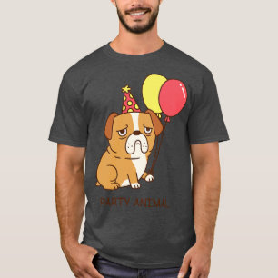 Funny Bulldog Party Animal T-Shirt
