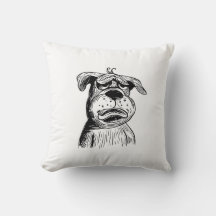 Funny Bulldog Pillow – "The Pout That Wins Hearts!