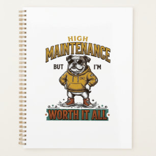 Funny Bulldog Quote Vintage Engraving T-Shirt Desi Planner