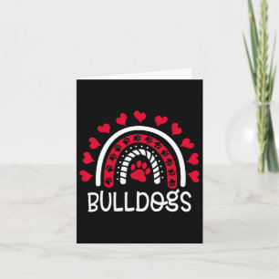 Funny Bulldogs School Team Spirit Game Day Back To Card