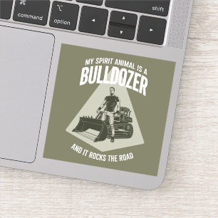 Funny Bulldozer Truck Driver Saying Minimalist