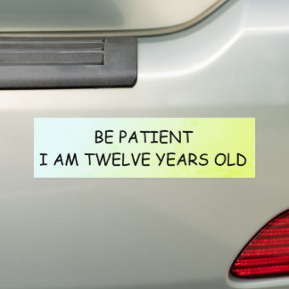 Funny bumper sticker