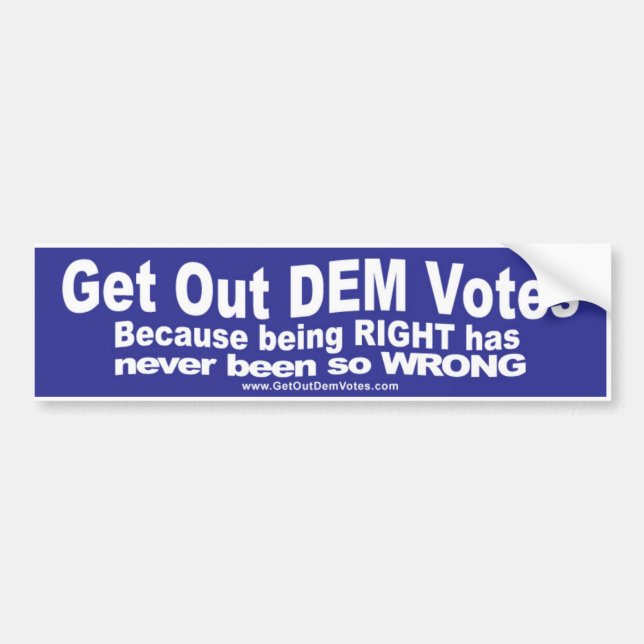 Funny bumper stickers for Democrats (Front)