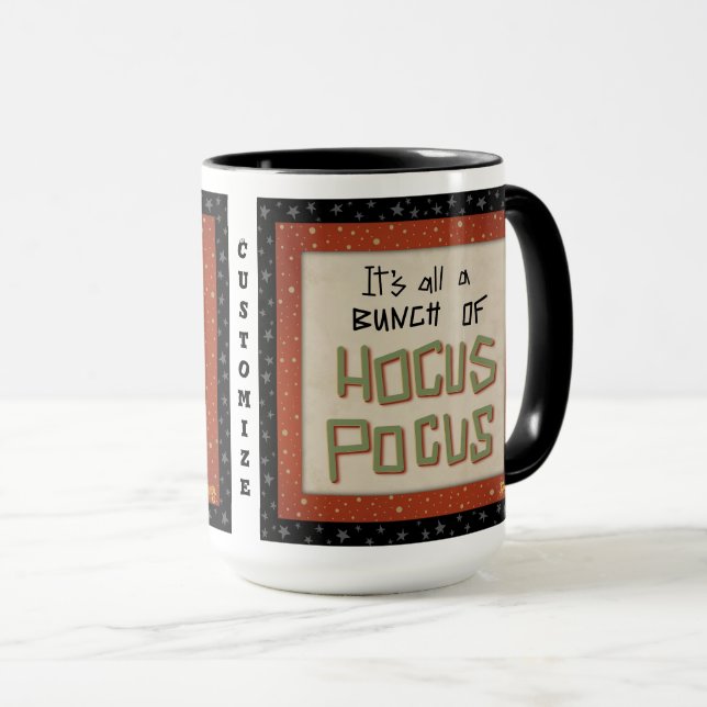 Funny Bunch of Hocus Pocus Quote Customisable Mug (Front Right)