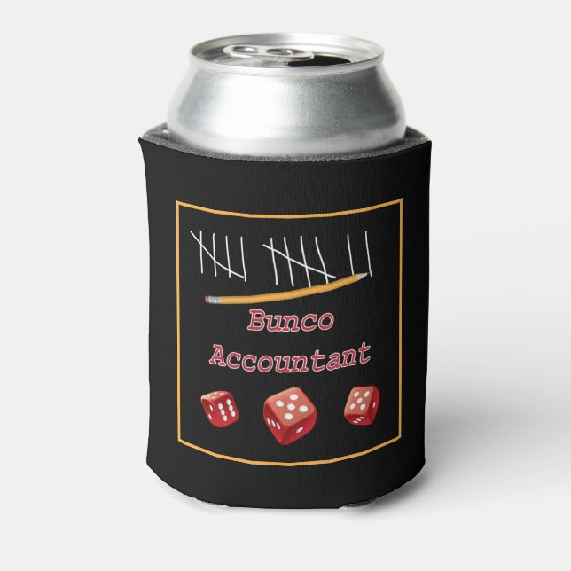 Funny Bunco Dice - Bunco Accountant Can Cooler (Can Back)