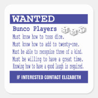 Funny Bunco Game Night