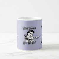 Funny Bunco Prize Mug Blue What Number Are We On?