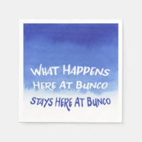 Funny Bunco What Happens Here Blue Ombre