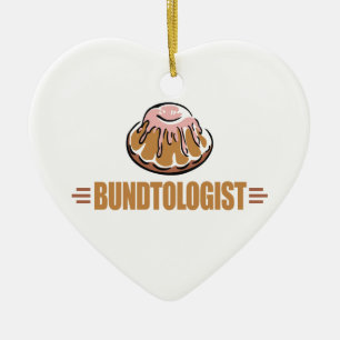 Funny Bundt Cake Ceramic Tree Decoration