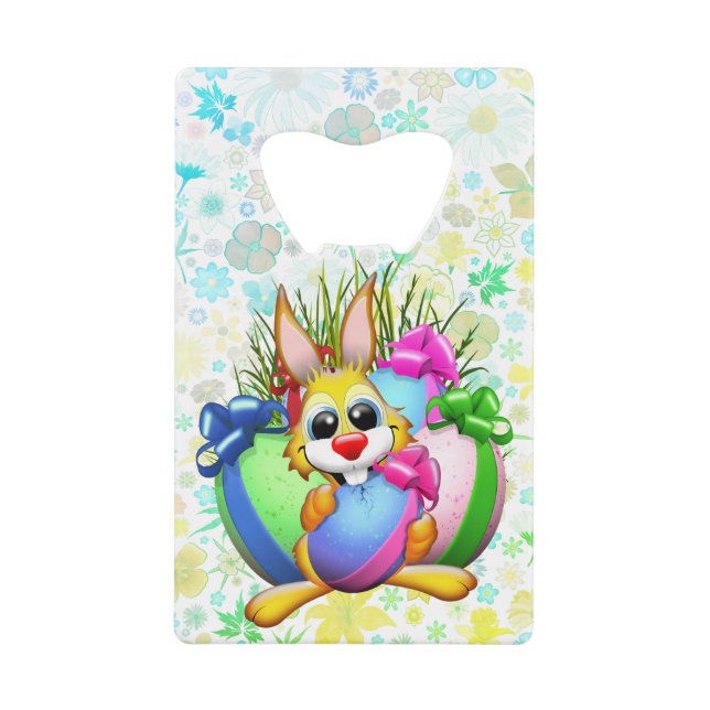 Funny Bunny biting an Easter Egg (Front)