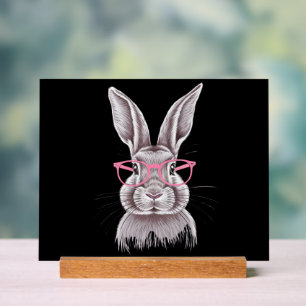 Funny Bunny Cute Family Gifts Easter Acrylic Sign