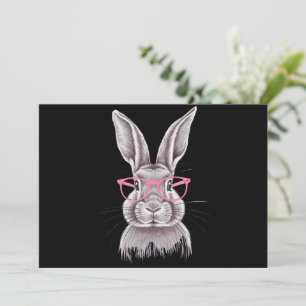 Funny Bunny Cute Family Gifts Easter Invitation