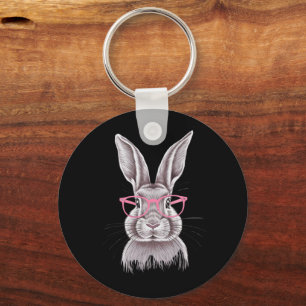Funny Bunny Cute Family Gifts Easter Key Ring
