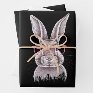 Funny Bunny Cute Family Gifts Easter  Wrapping Paper Sheet