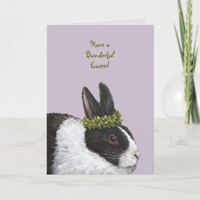 Funny Bunny Easter card (Front)