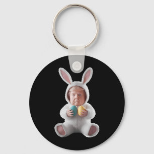 Funny Bunny Easter Trump Meme Happy Easter Day  Key Ring