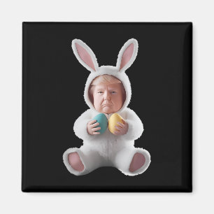 Funny Bunny Easter Trump Meme Happy Easter Day Magnet