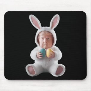 Funny Bunny Easter Trump Meme Happy Easter Day Mouse Mat