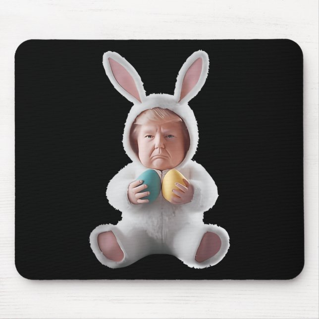 Funny Bunny Easter Trump Meme Happy Easter Day  Mouse Mat (Front)