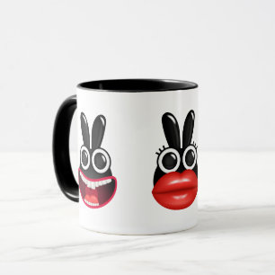 Funny Bunny Faces Mug